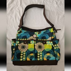 Messenfants green blue design diaper bag #KK9
